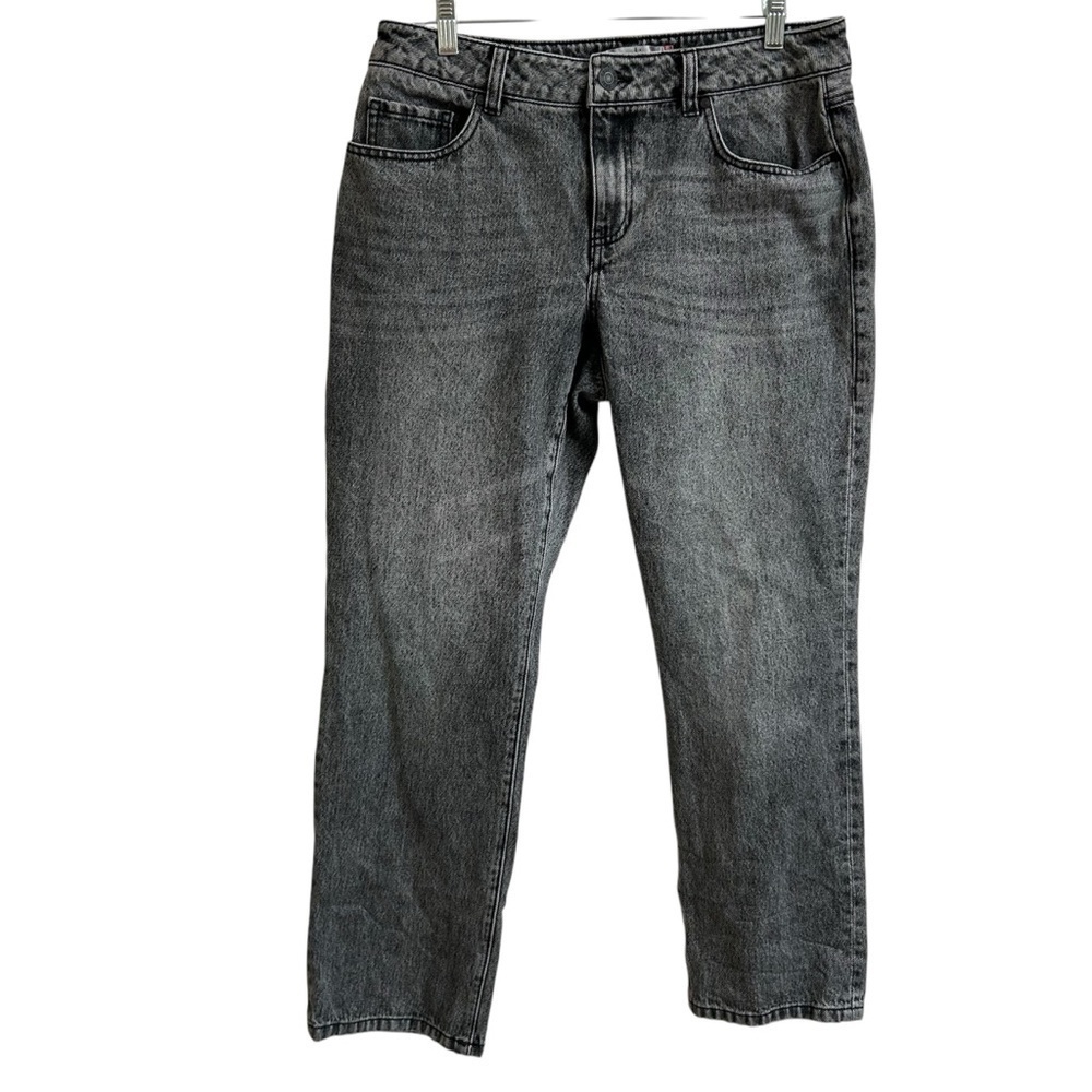 Cabi Women’s Size 6 100% Boyfriend Jeans Black Smoke Wash Style 4329 Fall 22